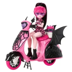 Monster high Draculaura con Moto Vampirística y Mascota><noscript><img width=