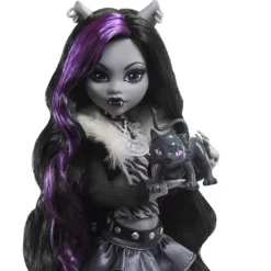 Monster high Muñeca Clawdeen Wolf en Blanco y Negro con Pósteres><noscript><img width=