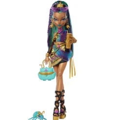 Monster high Muñeca Nefera De Nile con Escarabajo Mascota Lavish y Accesorios><noscript><img width=