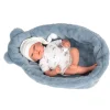 Munecas arias Muñeca Arias Andie Azul con Cuna 40 cm> Muñecas