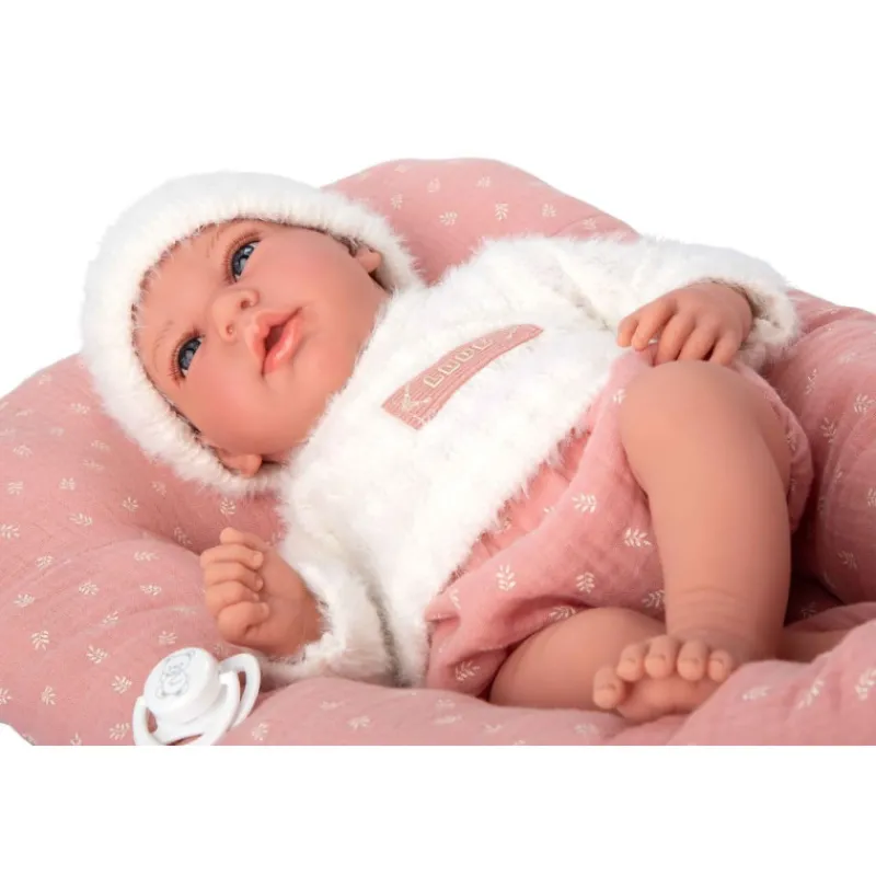 Munecas arias Muñecas Arias Elegance Andie Rosa con Cojín 40 cm> Muñecas