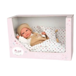 Munecas arias Muñecas Arias Elegance Cris Beige con Saco de Dormir> Muñecas