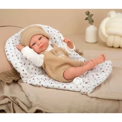 Munecas arias Muñecas Arias Elegance Cris Beige con Saco de Dormir><noscript><img width=