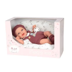 Munecas arias Muñecas Arias Elegance Gadi Granate con Cojín 35 cm> Muñecas