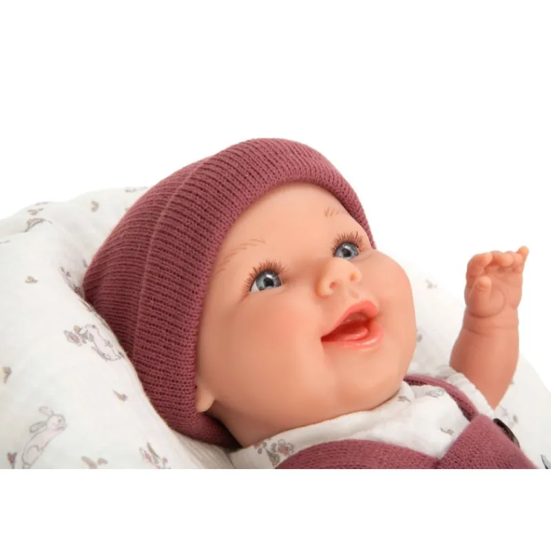 Munecas arias Muñecas Arias Elegance Gadi Granate con Cojín 35 cm> Muñecas