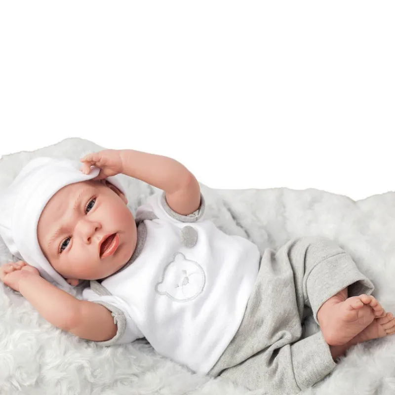 Munecas arias Muñecas Arias Elegance Muñeca Dafne con Cojín Gris 40 cm> Muñecas