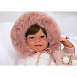 Munecas arias Muñecas Arias Muñeca con Peso Elegance Zoe Rosa con Manoplas><noscript><img width=