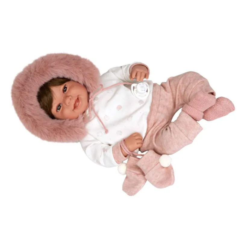 Munecas arias Muñecas Arias Muñeca con Peso Elegance Zoe Rosa con Manoplas> Muñecas