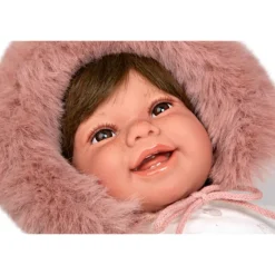 Munecas arias Muñecas Arias Muñeca con Peso Elegance Zoe Rosa con Manoplas><noscript><img width=