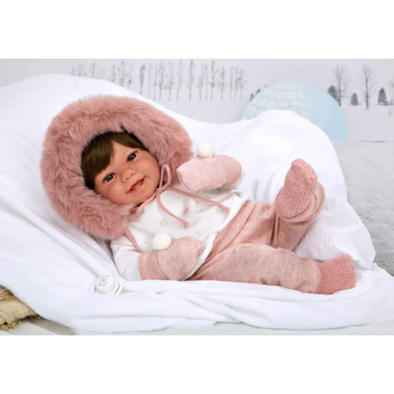 Munecas arias Muñecas Arias Muñeca con Peso Elegance Zoe Rosa con Manoplas> Muñecas