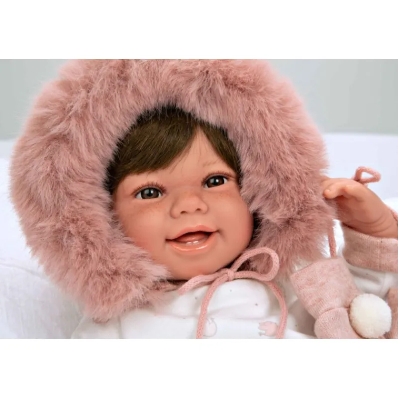 Munecas arias Muñecas Arias Muñeca con Peso Elegance Zoe Rosa con Manoplas> Muñecas