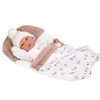 Munecas arias Muñecas Arias Muñeca con Peso Elegance Andie Rosa con Saquito de Dormir 40 cm> Muñecas