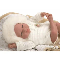 Munecas arias Muñecas Arias Reborn Alejandra Beige con Saco de Dormir><noscript><img width=