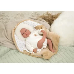 Munecas arias Muñecas Arias Reborn Alejandra Beige con Saco de Dormir><noscript><img width=