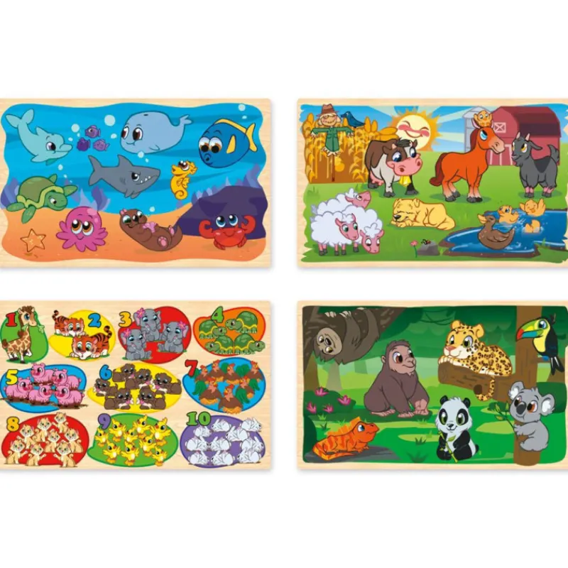 Nenittos 4 Puzzles de Madera> Juguetes Educativos|Puzzles