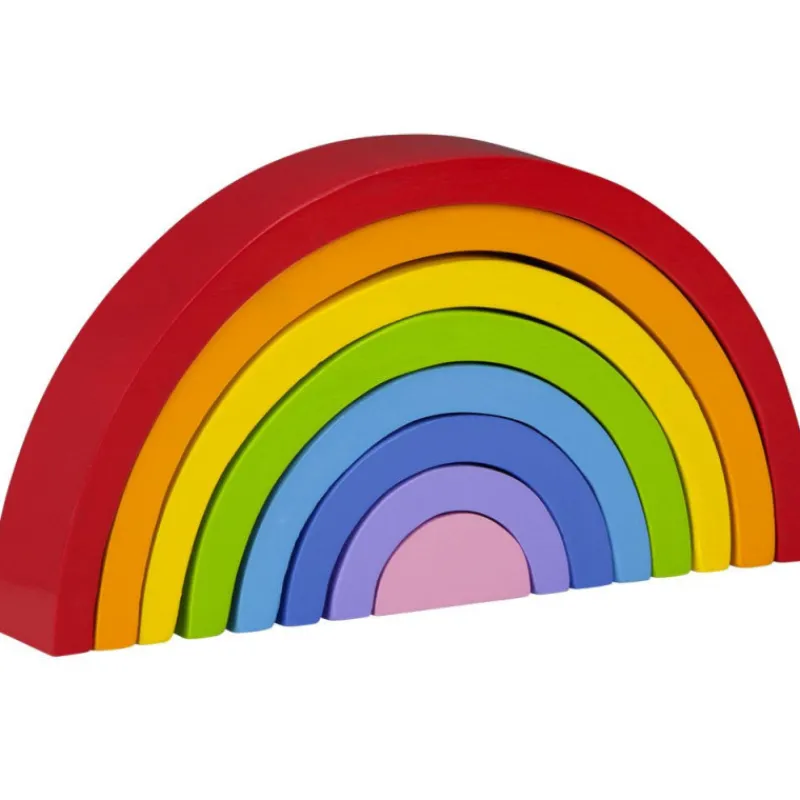Nenittos Arcoíris de Madera 8 Piezas> Juguetes Educativos|Primera Infancia