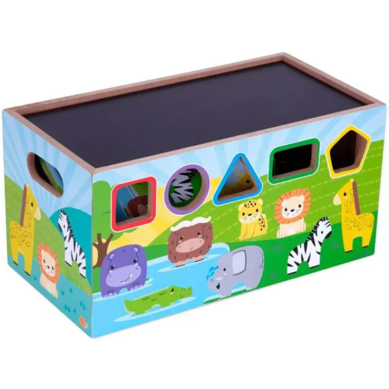 Nenittos Baúl de Madera con Actividades> Juguetes Educativos|Primera Infancia