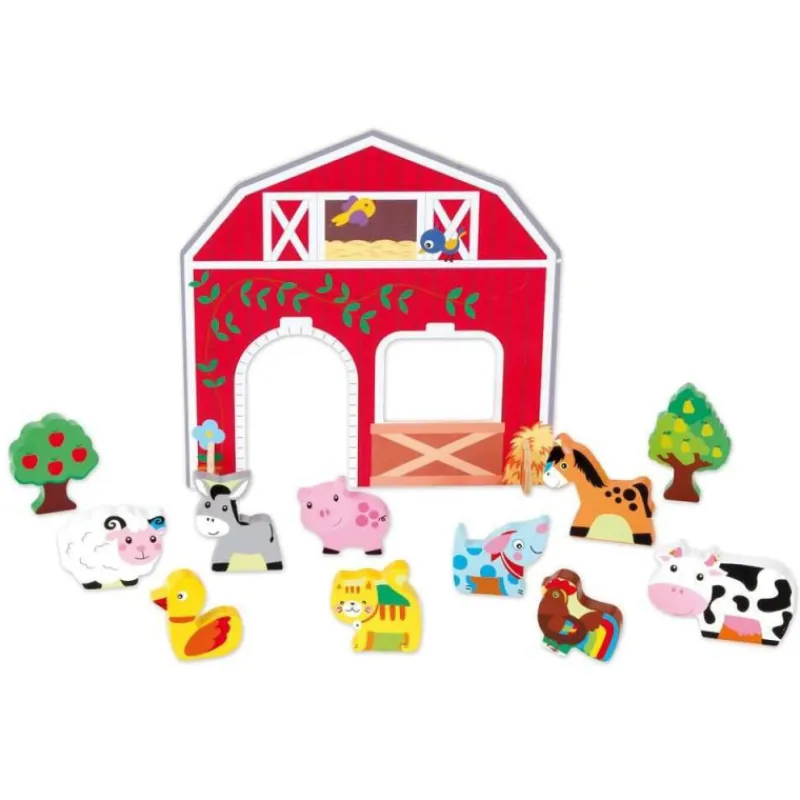 Nenittos Granja de Madera con Animalitos> Juguetes Educativos|Primera Infancia