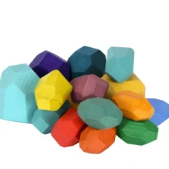 Nenittos Piedras de Madera Apilables 16 Piezas><noscript><img width=