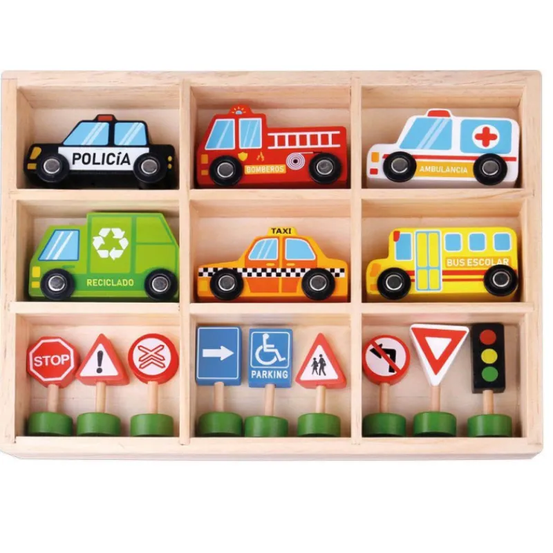 Nenittos Set de Educación Vial de Madera> Juguetes Educativos|Primera Infancia