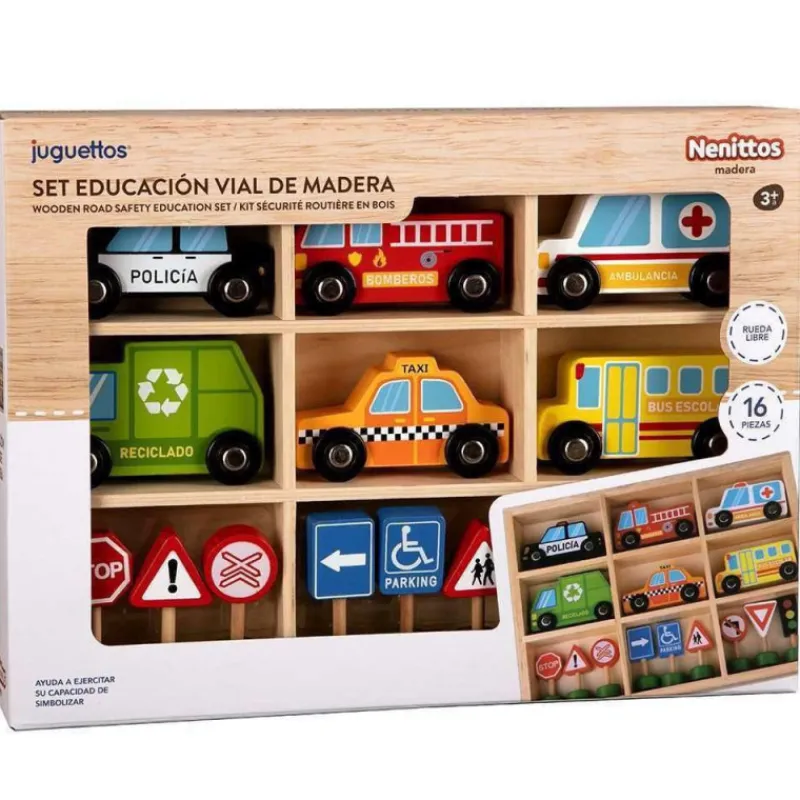 Nenittos Set de Educación Vial de Madera> Juguetes Educativos|Primera Infancia
