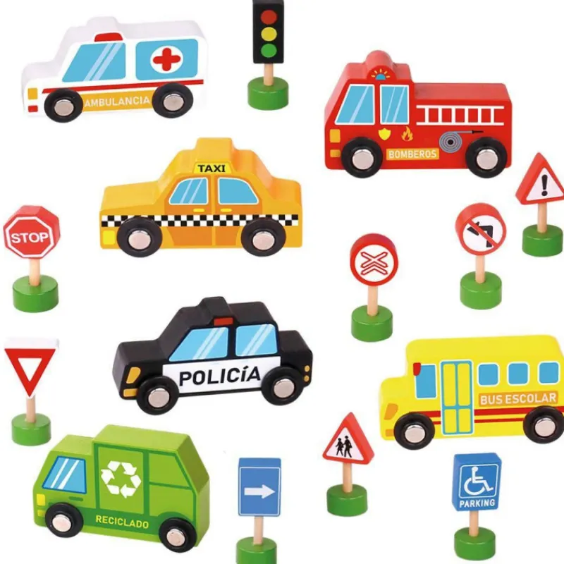 Nenittos Set de Educación Vial de Madera> Juguetes Educativos|Primera Infancia