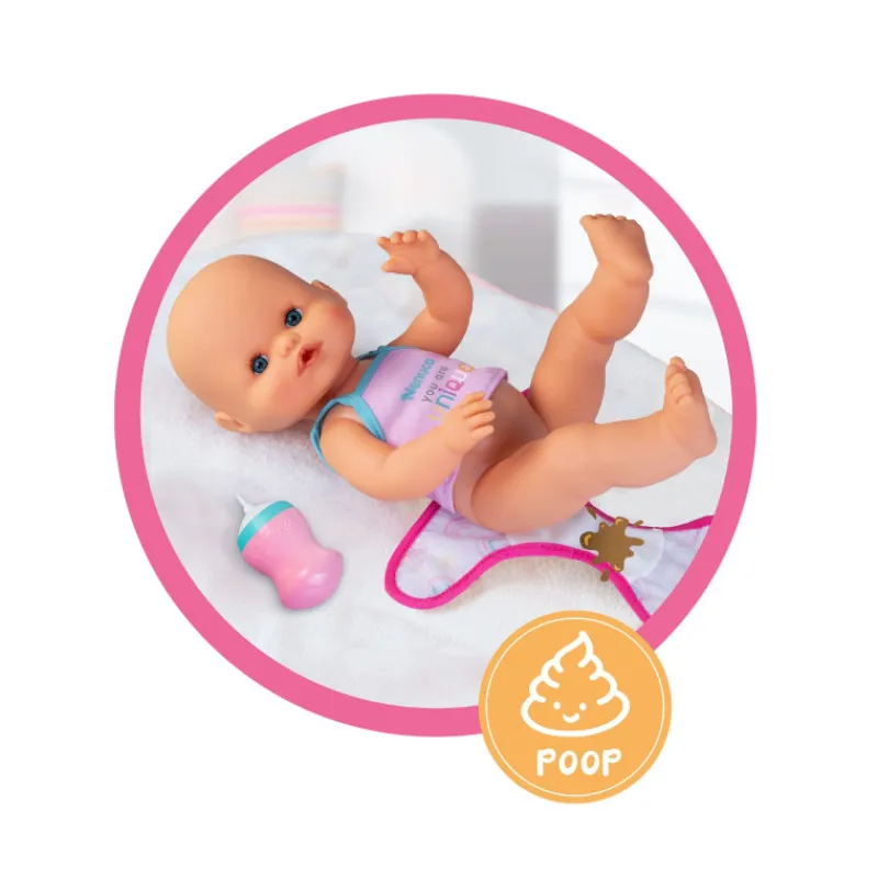 Nenuco Pop Muñeco con 2 Pañales Reutilizables y Accesorios> Muñecas