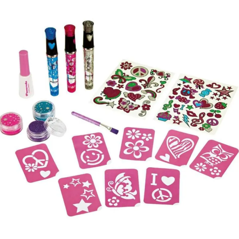 Pasarela Set de Pintura Corporal y Tatuajes Purpurina> Imitación