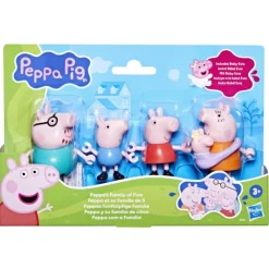 Peppa pig Pack 5 Figuras Peppa y su Familia de 5> Figuras Acción