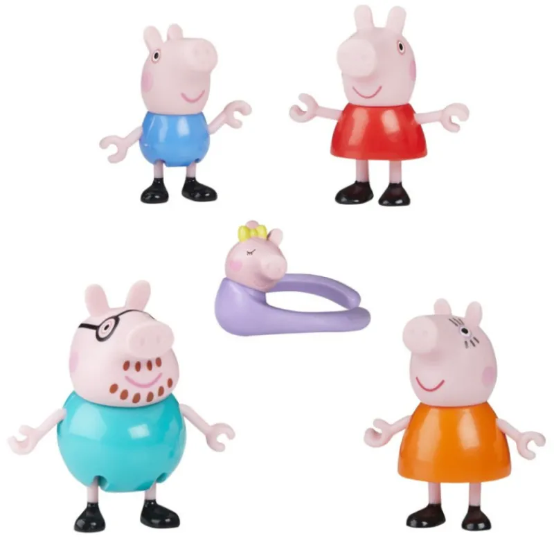 Peppa pig Pack 5 Figuras Peppa y su Familia de 5> Figuras Acción