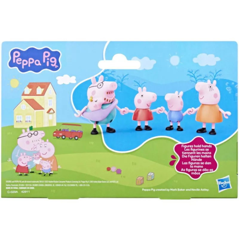 Peppa pig Pack 5 Figuras Peppa y su Familia de 5> Figuras Acción