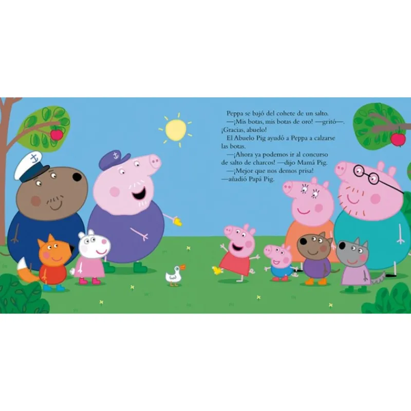 Peppa pig Un Cuento y a Dormir. Peppa y las Botas de Oro> Libros