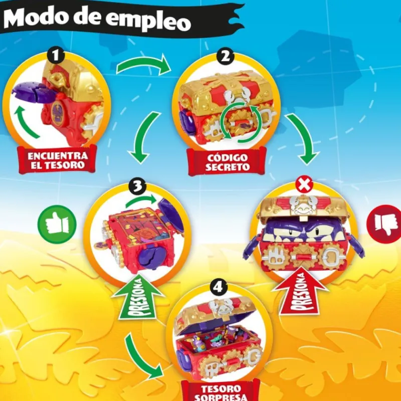 Piratix Monster Treasure> Figuras Acción