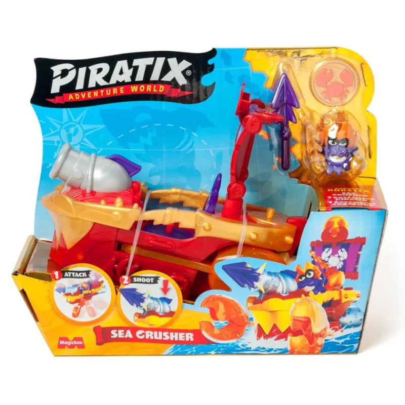 Piratix Sea Crusher> Figuras Acción|Vehículos Y Pistas