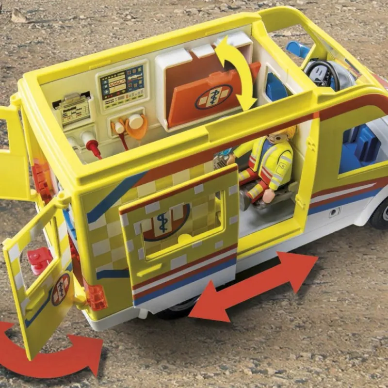 Playmobil City Life Ambulancia con Luz y Sonido - 71202> Figuras Acción