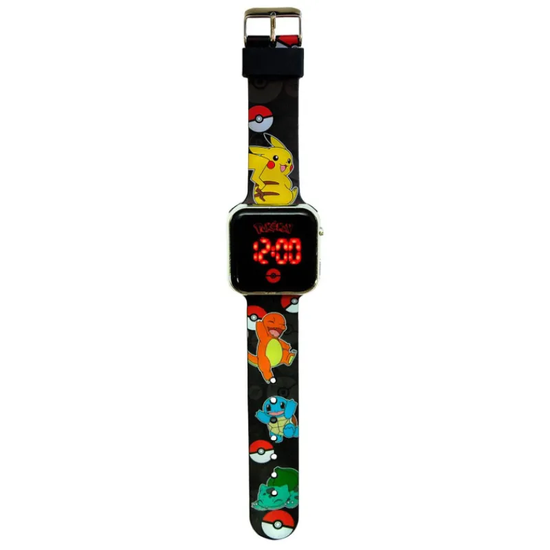 Pokemon Pokémon Reloj Digital Led Negro Charmander> Juguetes Electrónicos