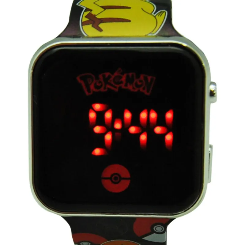 Pokemon Pokémon Reloj Digital Led Negro Charmander> Juguetes Electrónicos