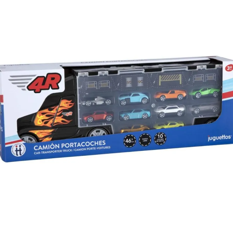 4r Camión Portacoches> Vehículos Y Pistas