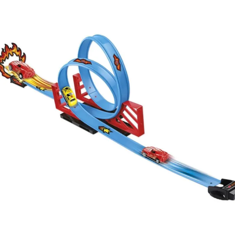 4r Pista Doble Looping> Vehículos Y Pistas