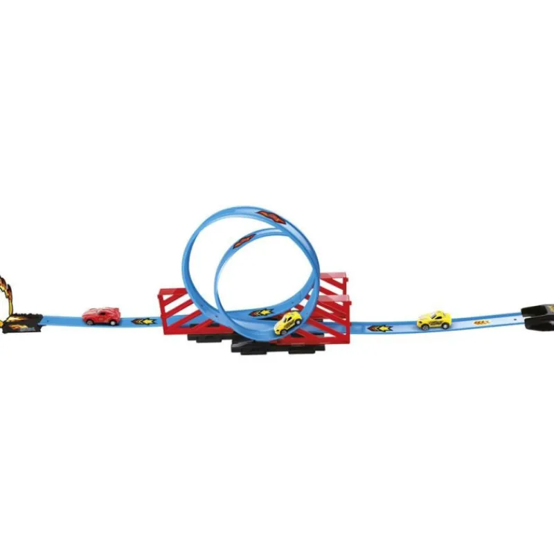 4r Pista Doble Looping> Vehículos Y Pistas