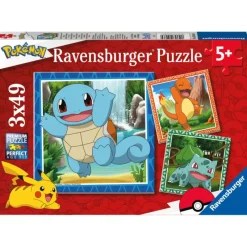 Pokemon Ravensburger Puzzle 3 x 49 Piezas Pokémon> Puzzles