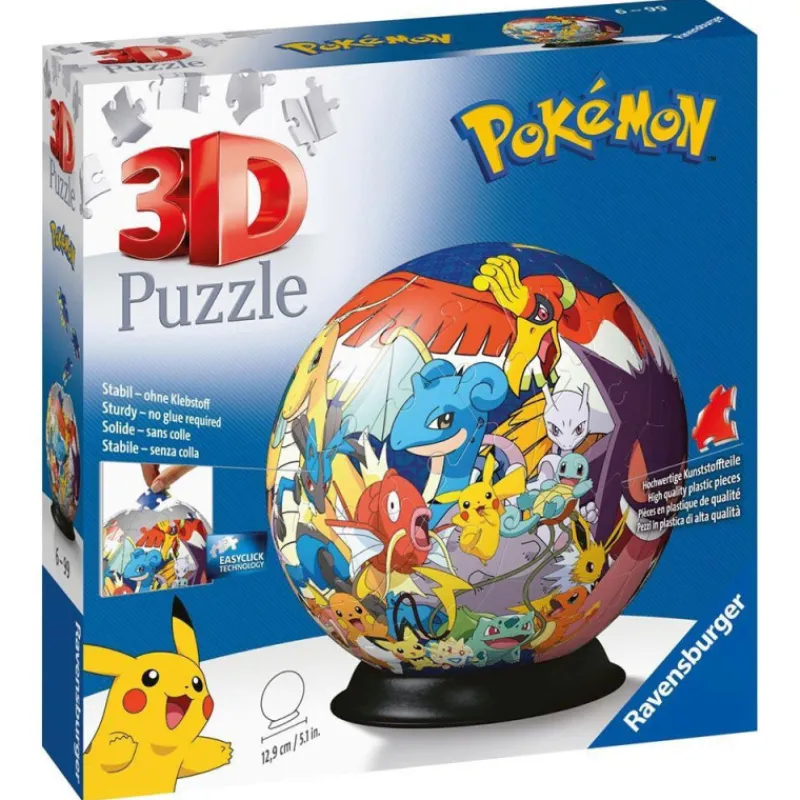Pokemon Ravensburger Puzzle 3D 72 Piezas Pokémon Poke Ball> Puzzles