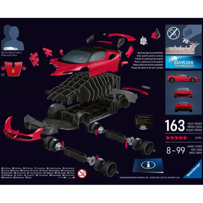 Otras marcas Ravensburger Puzzle 3D Ferrari SF90 Stradale> Puzzles