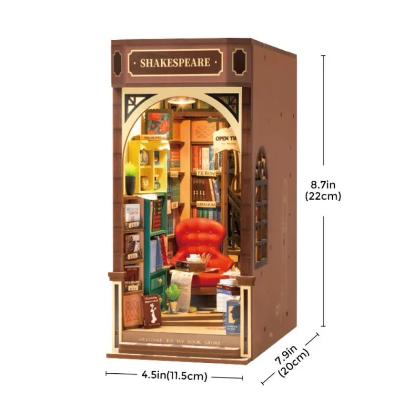 Robotime Bookstore Maqueta de Madera> Construcción|Fan Zone