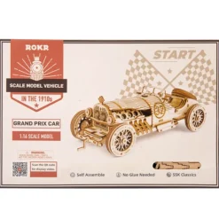 Otras marcas Robotime Coche de Carreras Maqueta de Madera> Construcción|Fan Zone