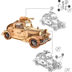 Otras marcas Robotime Coche Vintage Maqueta de Madera><noscript><img width=