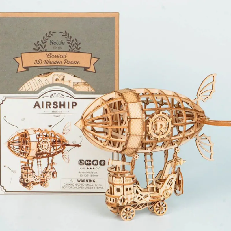 Otras marcas Robotime Dirigible Maqueta de Madera> Construcción|Fan Zone