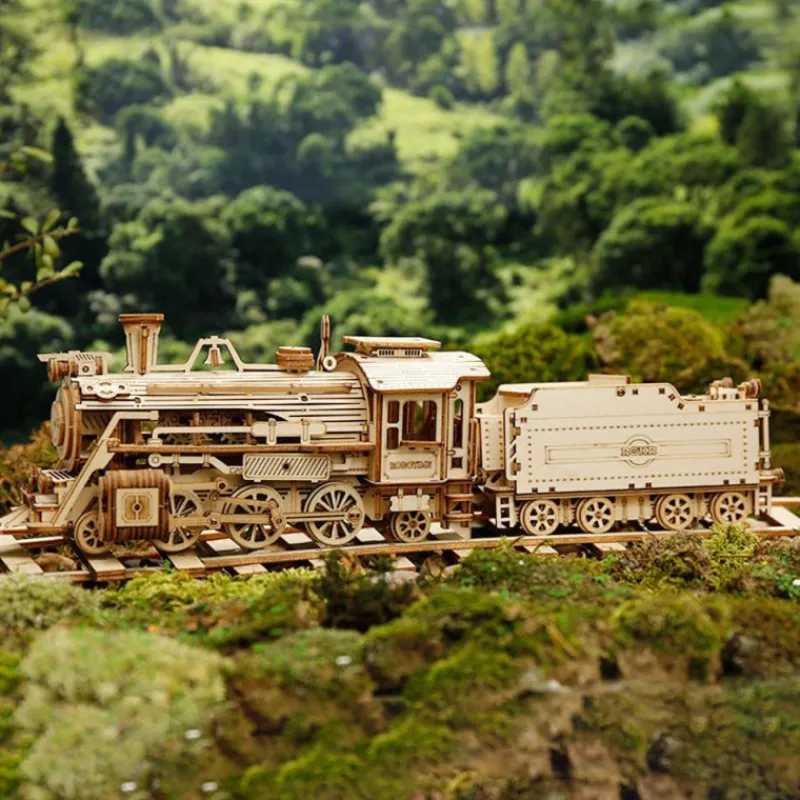 Otras marcas Robotime Prime Tren de Vapor Maqueta de Madera> Construcción|Fan Zone