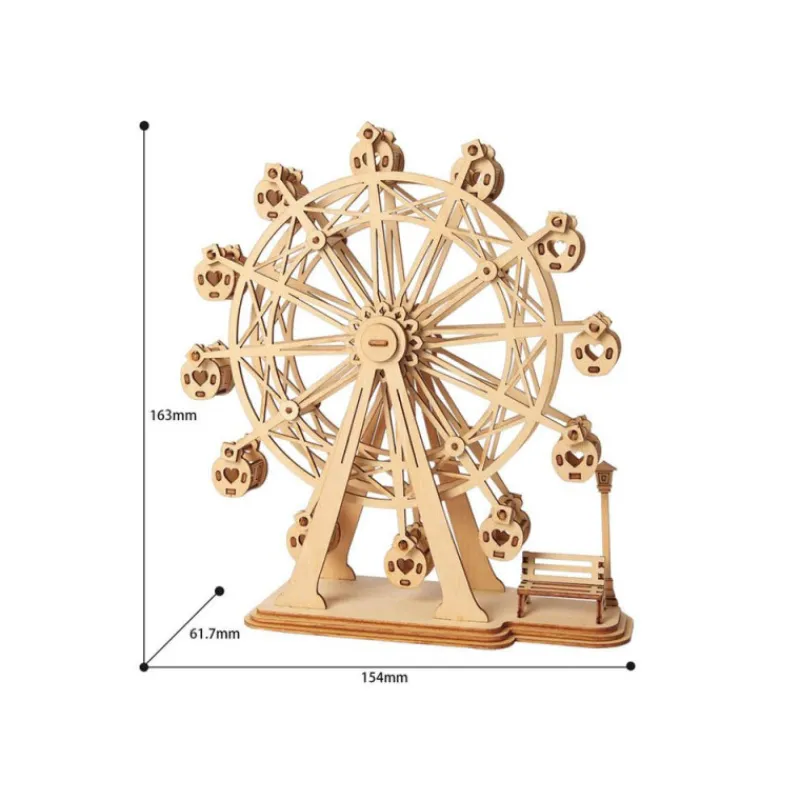 Otras marcas Robotime Rueda de la Fortuna Maqueta de Madera> Construcción|Fan Zone