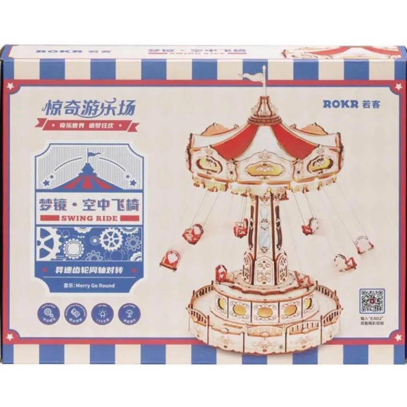 Otras marcas Robotime Swing Ride Maqueta de Madera> Construcción|Fan Zone